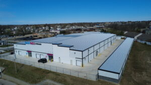 BestBox Storage facility in O'Fallon, Missouri, featuring (2) single-story buildings and (1) two-story climate-controlled building, totaling 81,798 sq. ft., built by Solid Steel Structures, Inc.