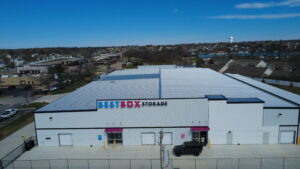 BestBox Storage facility in O'Fallon, Missouri, featuring (2) single-story buildings and (1) two-story climate-controlled building, totaling 81,798 sq. ft., built by Solid Steel Structures, Inc.