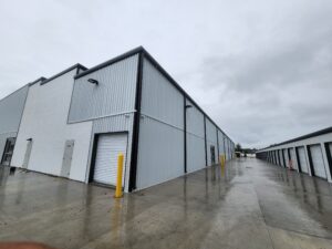 BestBox Storage facility in O'Fallon, Missouri, featuring (2) single-story buildings and (1) two-story climate-controlled building, totaling 81,798 sq. ft., built by Solid Steel Structures, Inc.