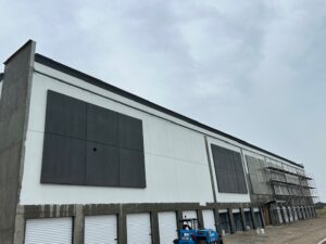 ExtraSpace Storage facility in Cape Coral, Florida, featuring a three-story climate-controlled buildings totaling approximately 94,200 sq. ft., built by Solid Steel Structures, Inc.