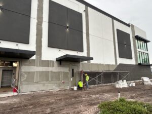 ExtraSpace Storage facility in Cape Coral, Florida, featuring a three-story climate-controlled buildings totaling approximately 94,200 sq. ft., built by Solid Steel Structures, Inc.