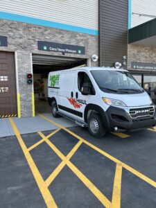 U-Haul Moving & Storage facility in Loveland, Colorado, featuring a 3-story climate-controlled building and three single-story non-climate units with drive-up access.