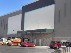 U-Haul Moving & Storage facility in Loveland, Colorado, featuring a 3-story climate-controlled building and three single-story non-climate units with drive-up access.