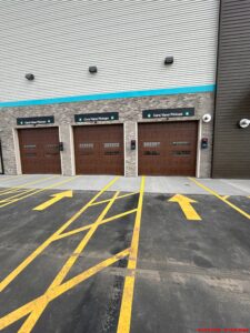 Multilevel U-Haul self-storage facility under construction in Loveland, Colorado, built by Solid Steel Structures, Inc., featuring modern architecture and a basement level.