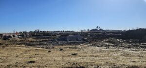 Multilevel U-Haul self-storage facility under construction in Loveland, Colorado, built by Solid Steel Structures, Inc., featuring modern architecture and a basement level.