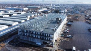 U-Haul Moving & Storage facility in Meridian, Idaho, featuring a four-story, 126,128 sq. ft. climate-controlled building constructed by Solid Steel Structures, Inc.