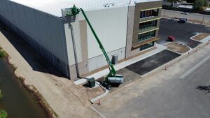 U-Haul Moving & Storage facility in Meridian, Idaho, featuring a four-story, 126,128 sq. ft. climate-controlled building constructed by Solid Steel Structures, Inc.
