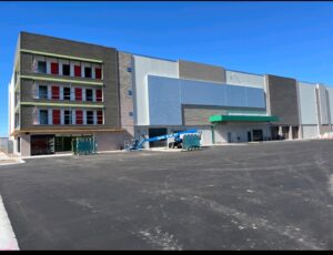 U-Haul Moving & Storage facility in Meridian, Idaho, featuring a four-story, 126,128 sq. ft. climate-controlled building constructed by Solid Steel Structures, Inc.