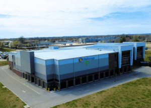 Life Storage facility in Woodstone, Missouri, featuring a modern multi-story climate-controlled self-storage design.
