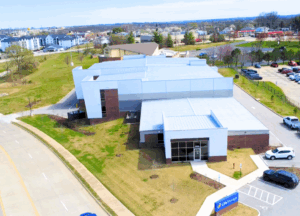 Life Storage facility in Woodstone, Missouri, featuring a modern multi-story climate-controlled self-storage design.